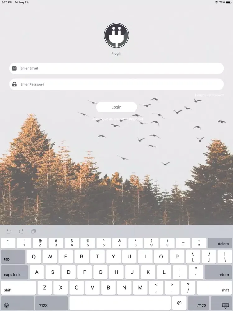 Tangkapan layar plug-in 804 iPad 